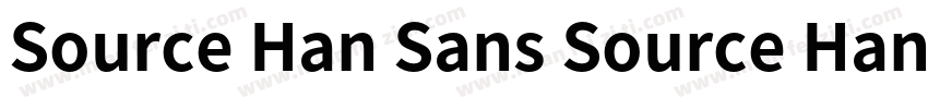 Source Han Sans Source Han Sans字体转换